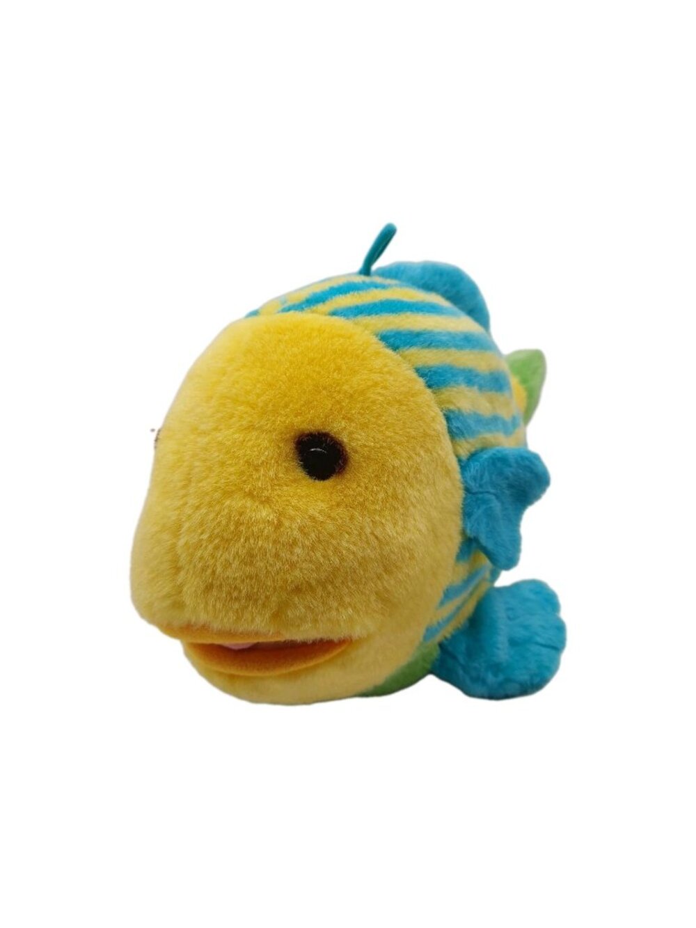 Dakin Splashy the Fish Blue Yellow Green Bean Plush Stuffed Animal 16"